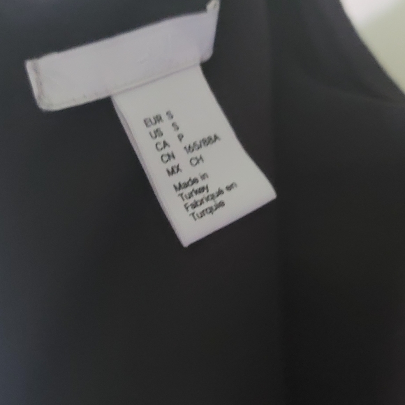 H&M Women's Dress Sz S Ponte Knit Midi Pencil Sheath Black Gray Sleeveless - Picture 6 of 6